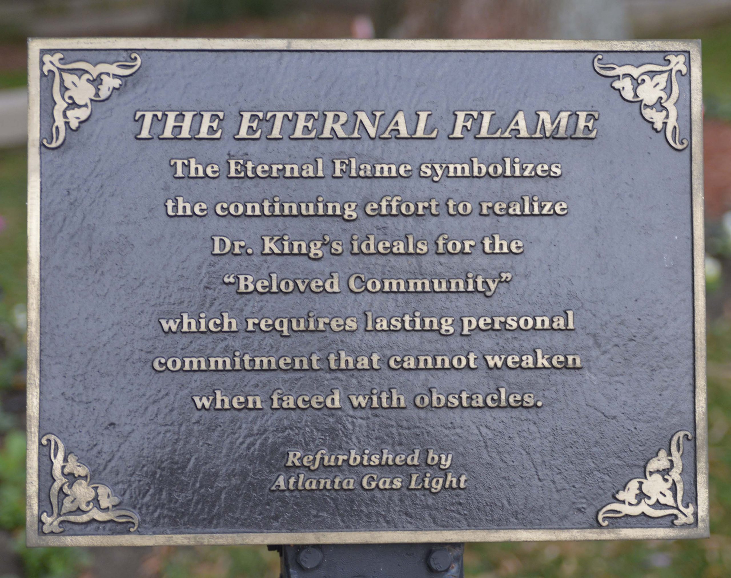Eternal Flame Plaque